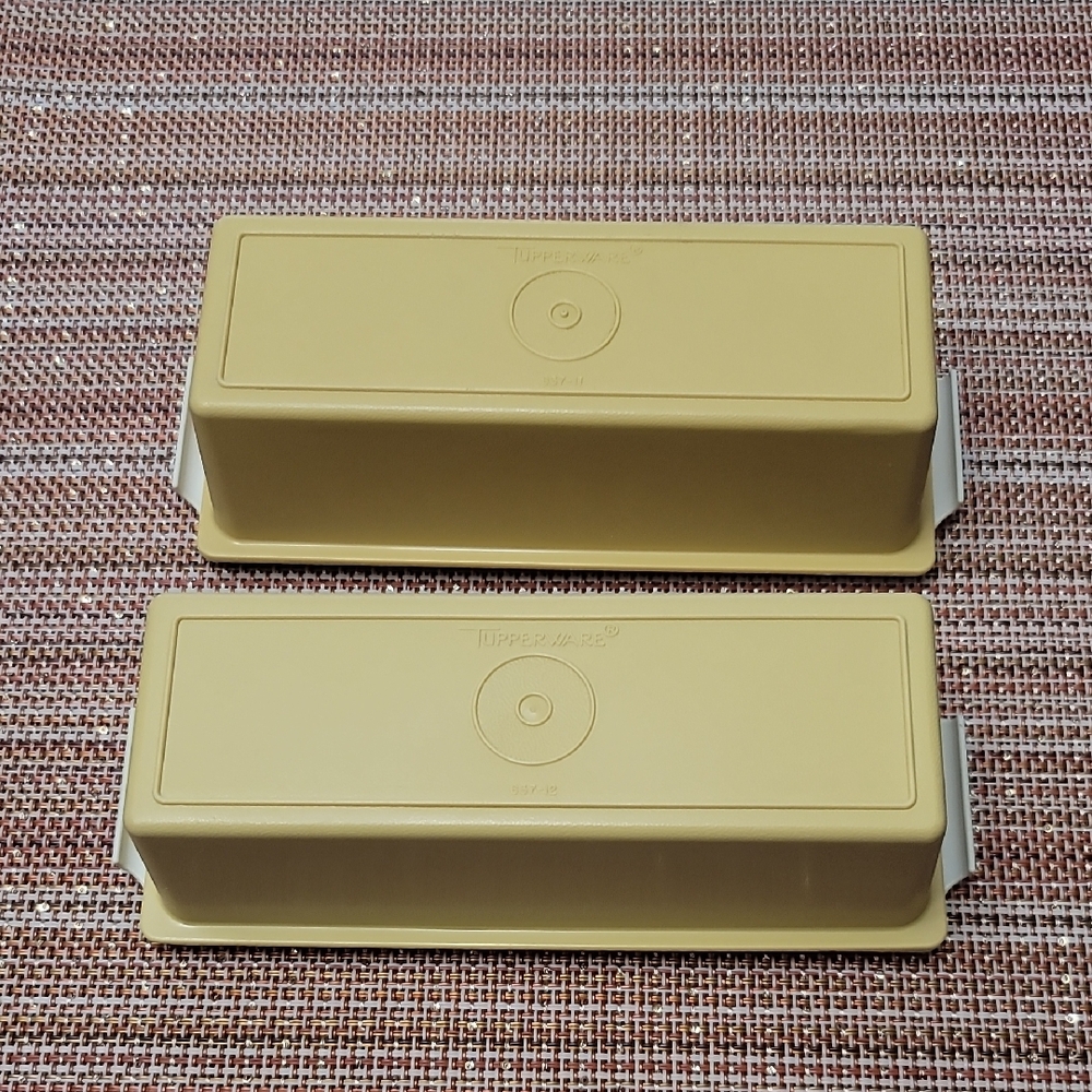 Tupperware Classic Yellow Butter Dishes